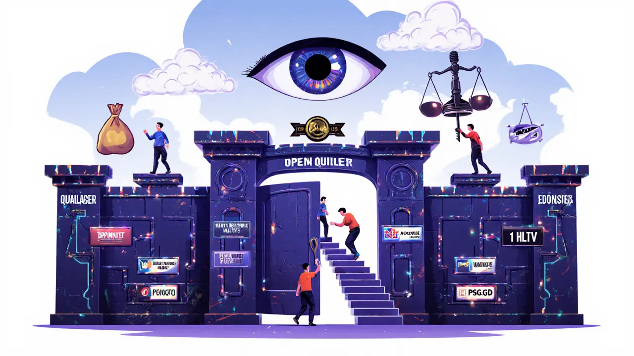 Закрытая квалификация как ворота: семь команд проходят легко, одна поднимается по трудной лестнице за единственным слотом.