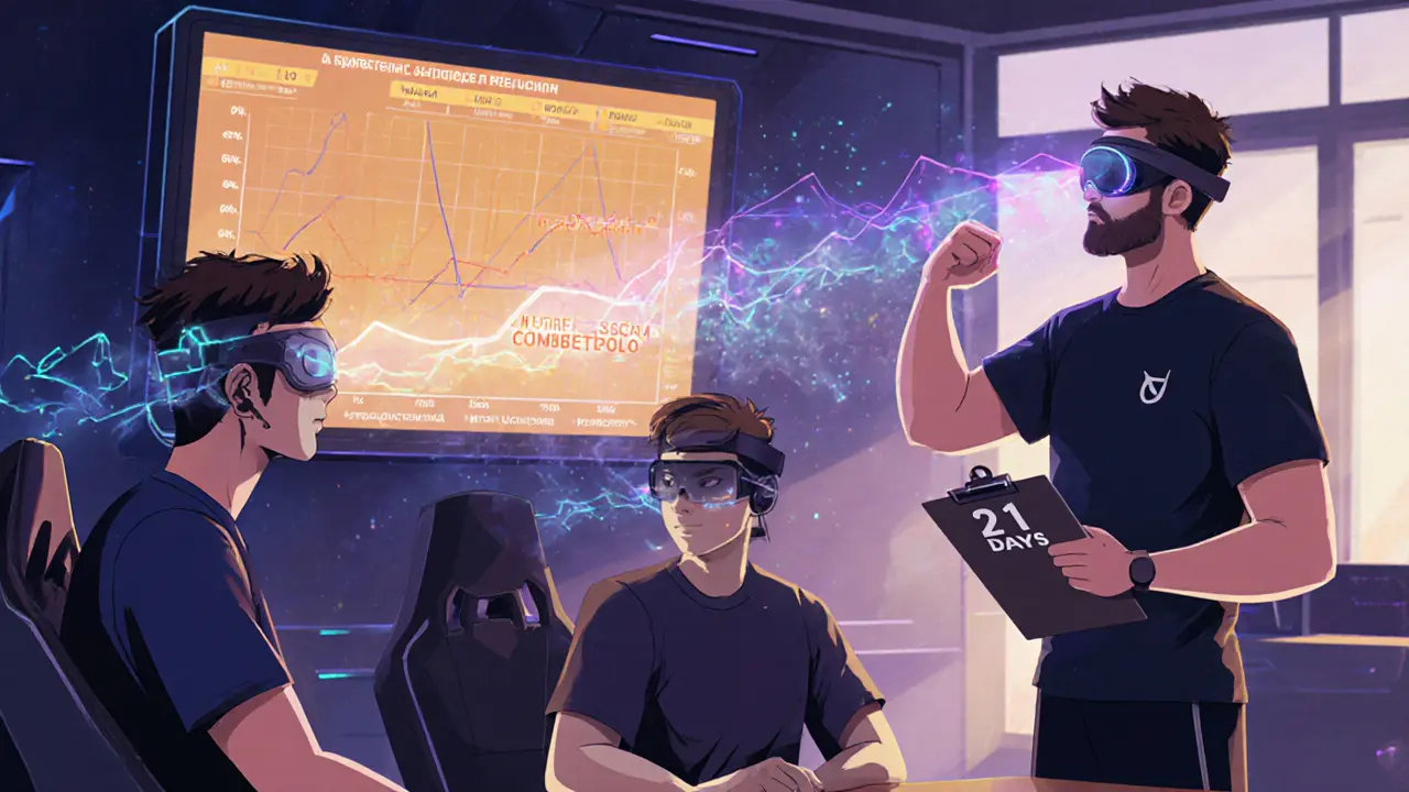 Киберспортсмены в будущем тренируются с нейроинтерфейсами, показывающими аффирмации в поле зрения.