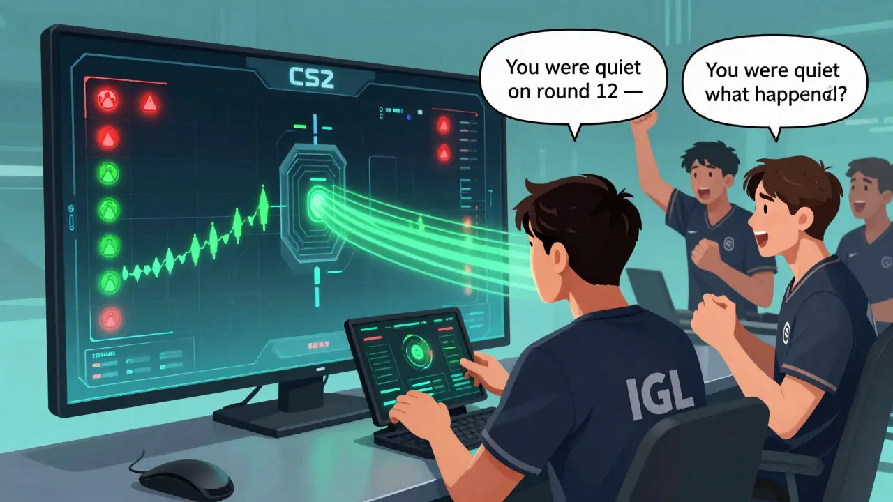 ИИ анализирует голоса игроков, но капитан общается с командой напрямую, подчеркивая доверие, а не технологии.