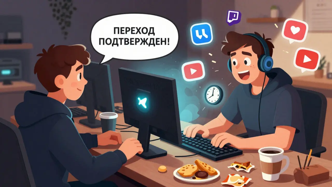 Киберспортсмен получает уведомление о трансфере в 3 часа ночи, журналист пишет статью среди кофейных чашек и соцсетей.