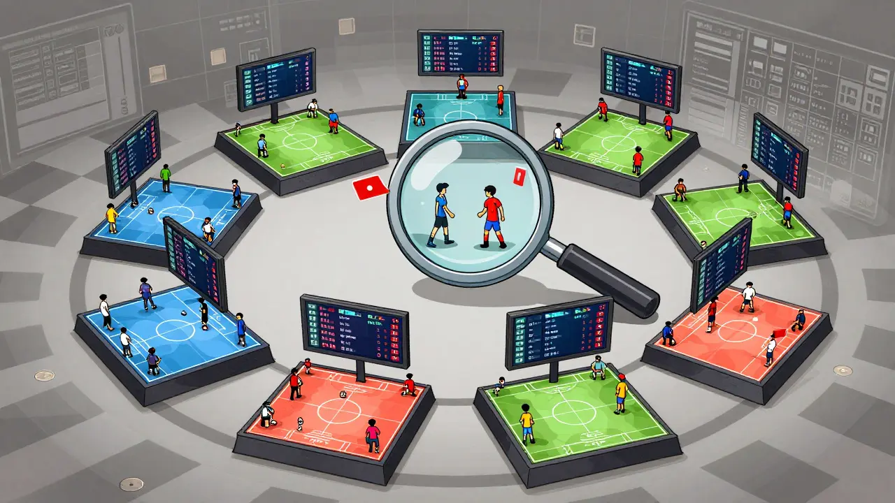 Круговая система: восемь команд играют друг с другом, пока не определится победитель.