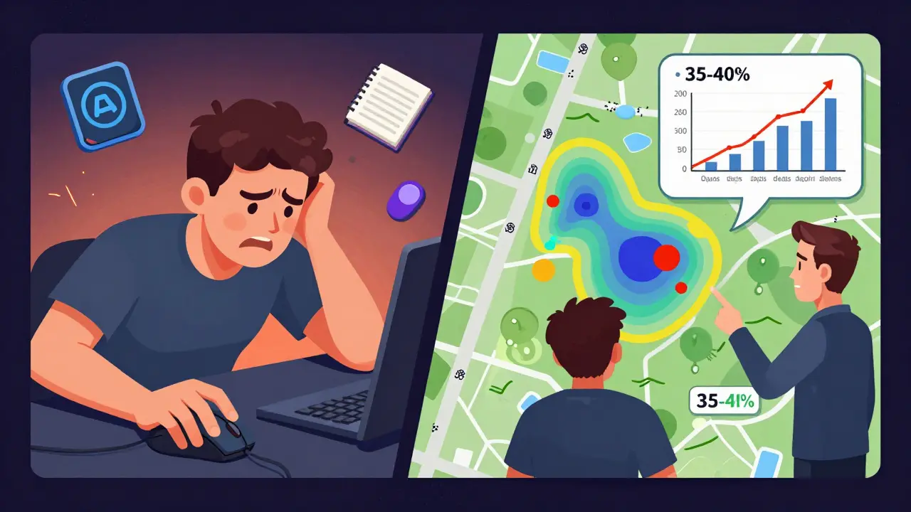 Сравнение эмоций после поражения и спокойного анализа с графиком прогресса.