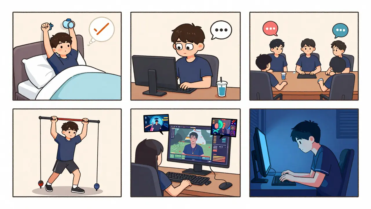 График тренировок профессионального киберспортсмена: структура дня и недели