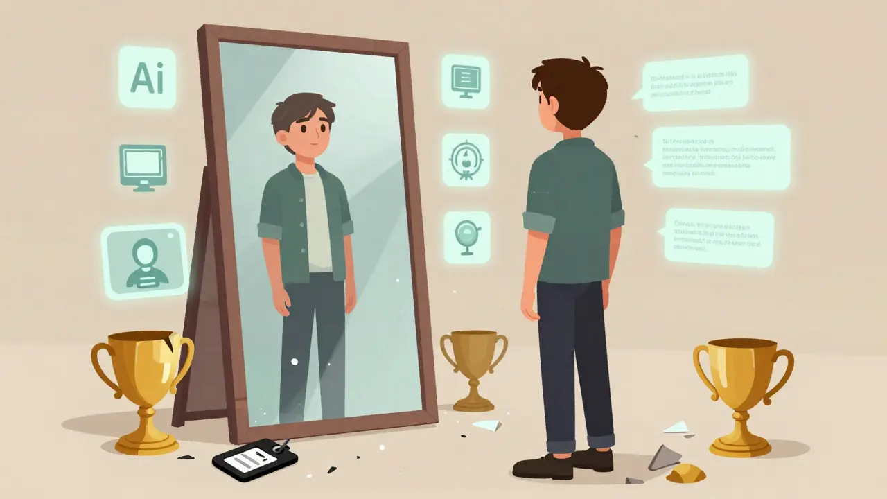 Игрок смотрит в зеркало и видит свою настоящую сущность — честную и достойную, а не виртуальный образ.