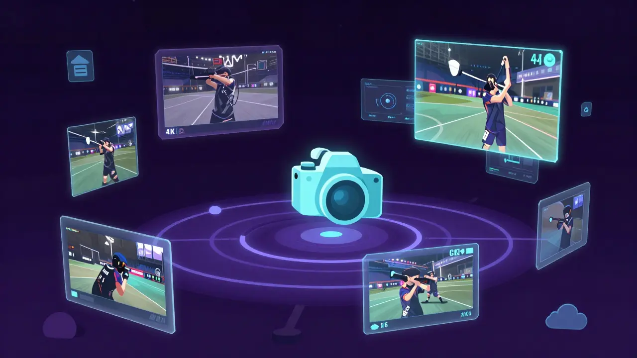 Абстрактное изображение систем видеоанализа с множеством камер наблюдения