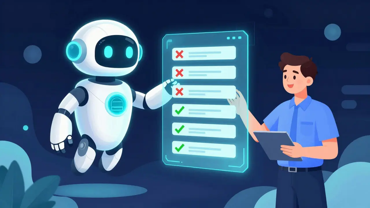 ИИ-ассистент помогает сотруднику обновлять базу знаний в режиме реального времени