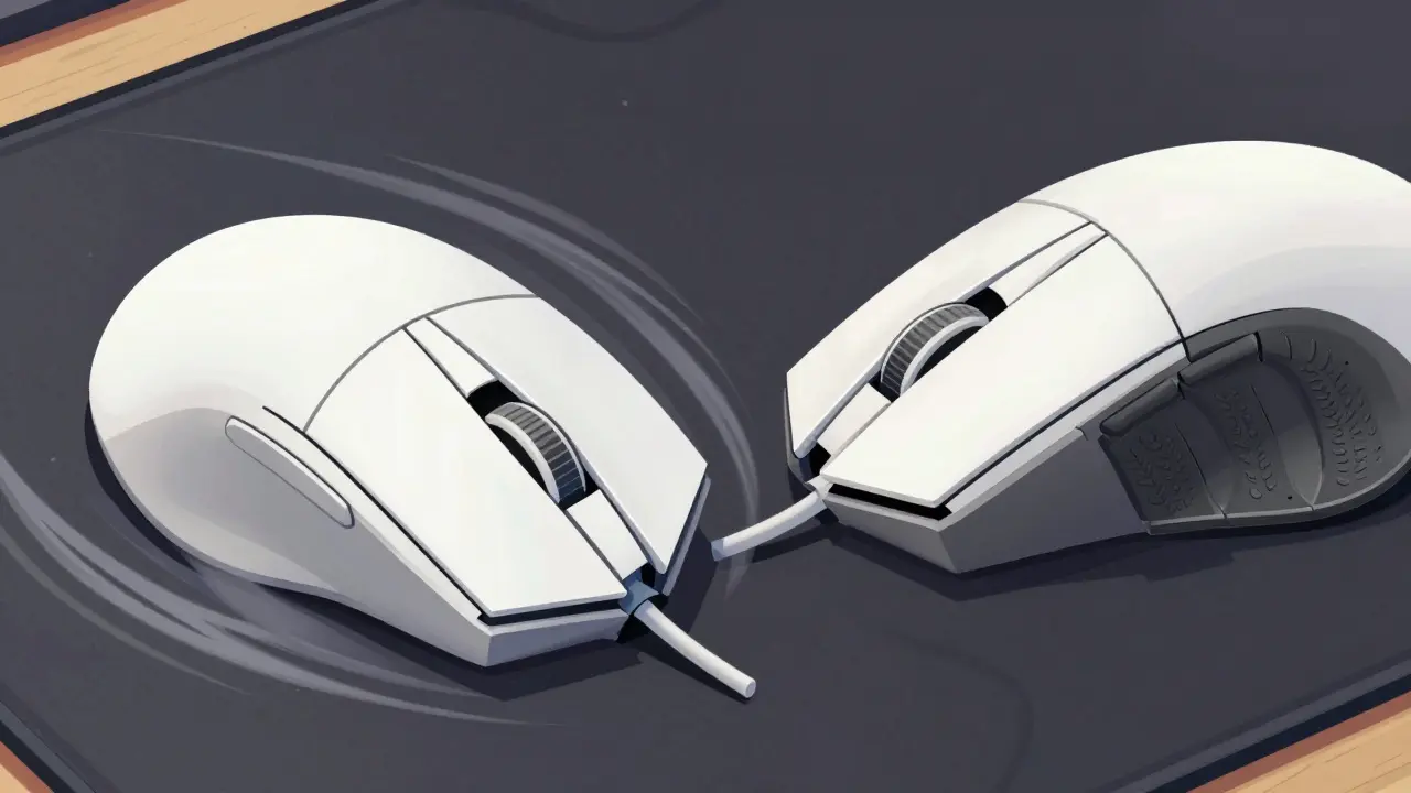 Сравнение тефлоновых глайдов для скольжения и резиновых грипсов для хвата мыши