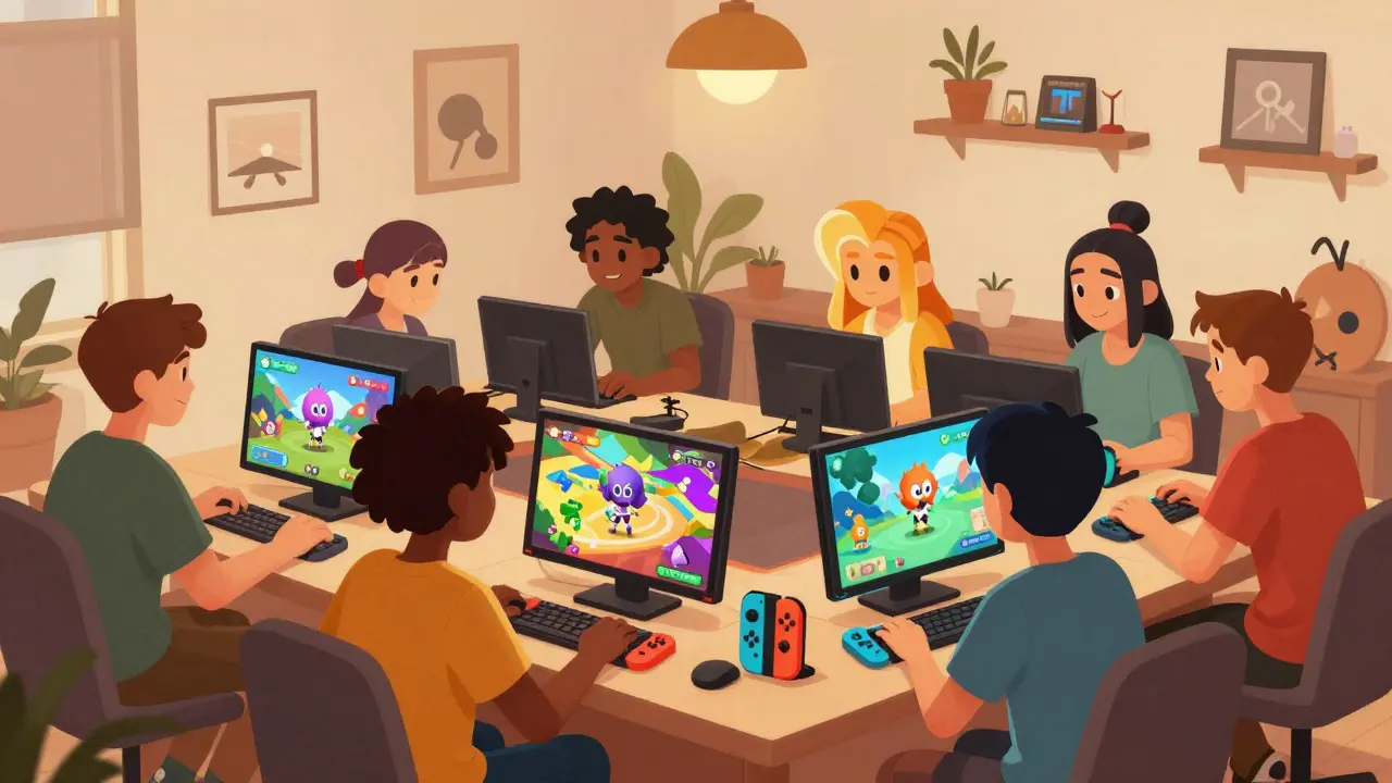 Друзья играют в Splatoon на консолях Nintendo Switch