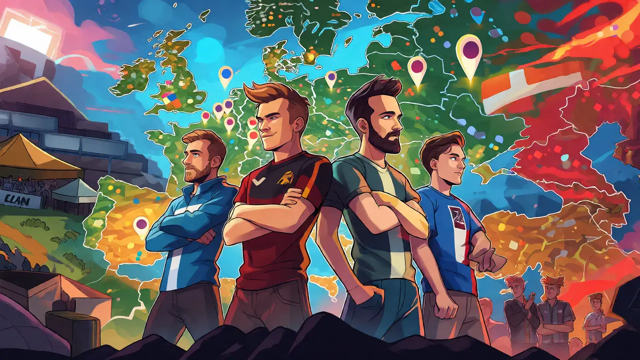 Разнообразие европейских команд Dota 2 на карте турниров